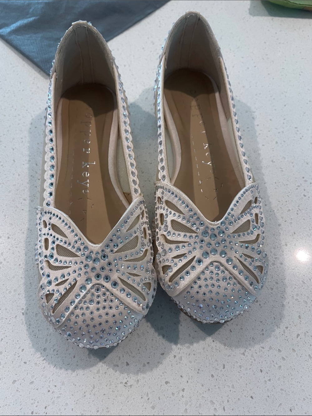 Copper Key sparkle flats